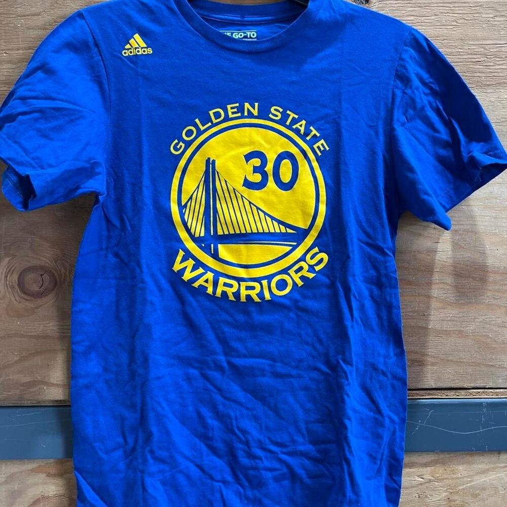 Adidas Men's Blue and Navy T-shirt